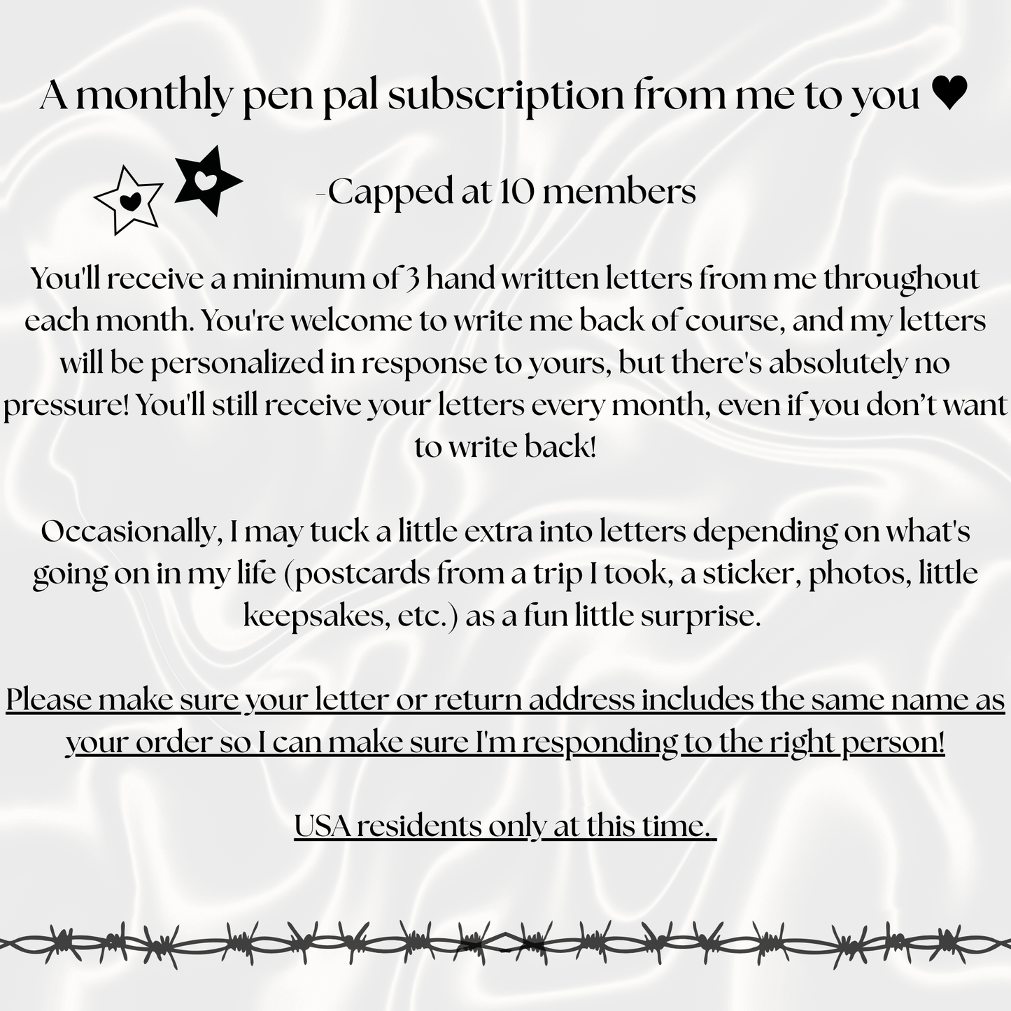 Pen Pal Subscription
